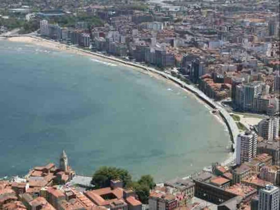 Apartamento A 100Metros De La Playa De San Lorenzo Gijón Exteriör bild